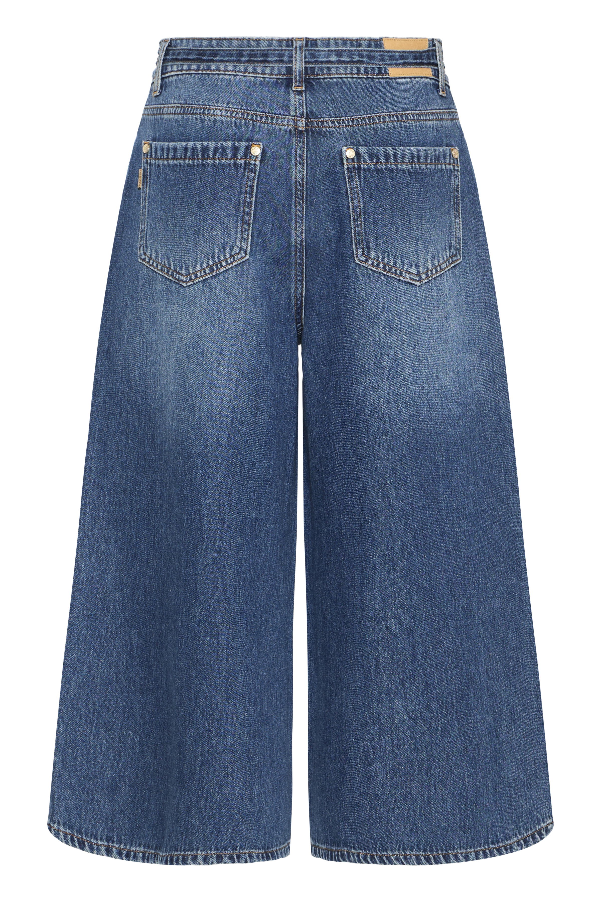 PZALEXI UHW Jeans Wide Leg Medium Blue Denim  Culottejeans - 6