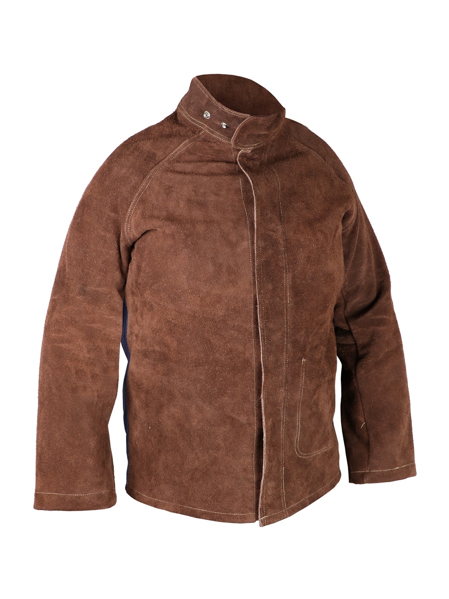 Welding jacket in split leather with back in Proban®, S/3XL