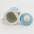 Signe Persson-Melin (Primeur 1978) Blue Classic Teapot with Terracotta Border 19 cm