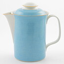 Signe Persson-Melin (Primeur 1978) Blue Classic Teapot with Terracotta Border 19 cm