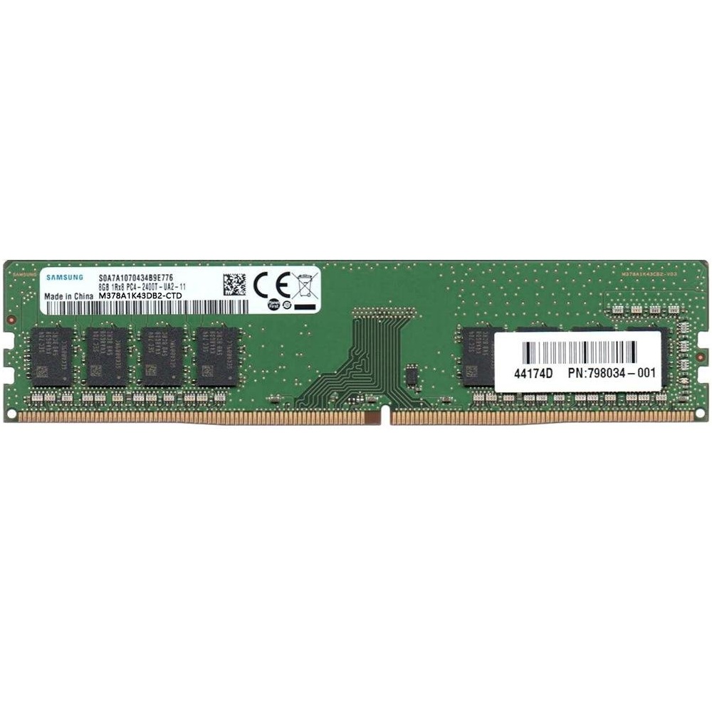 Begagnat 8GB DDR4 (1x8GB) Samsung UDIMM none-ECC 1Rx8 PC4-2666V 2666MHz RAM Minne M378A1K43DB2-CTD