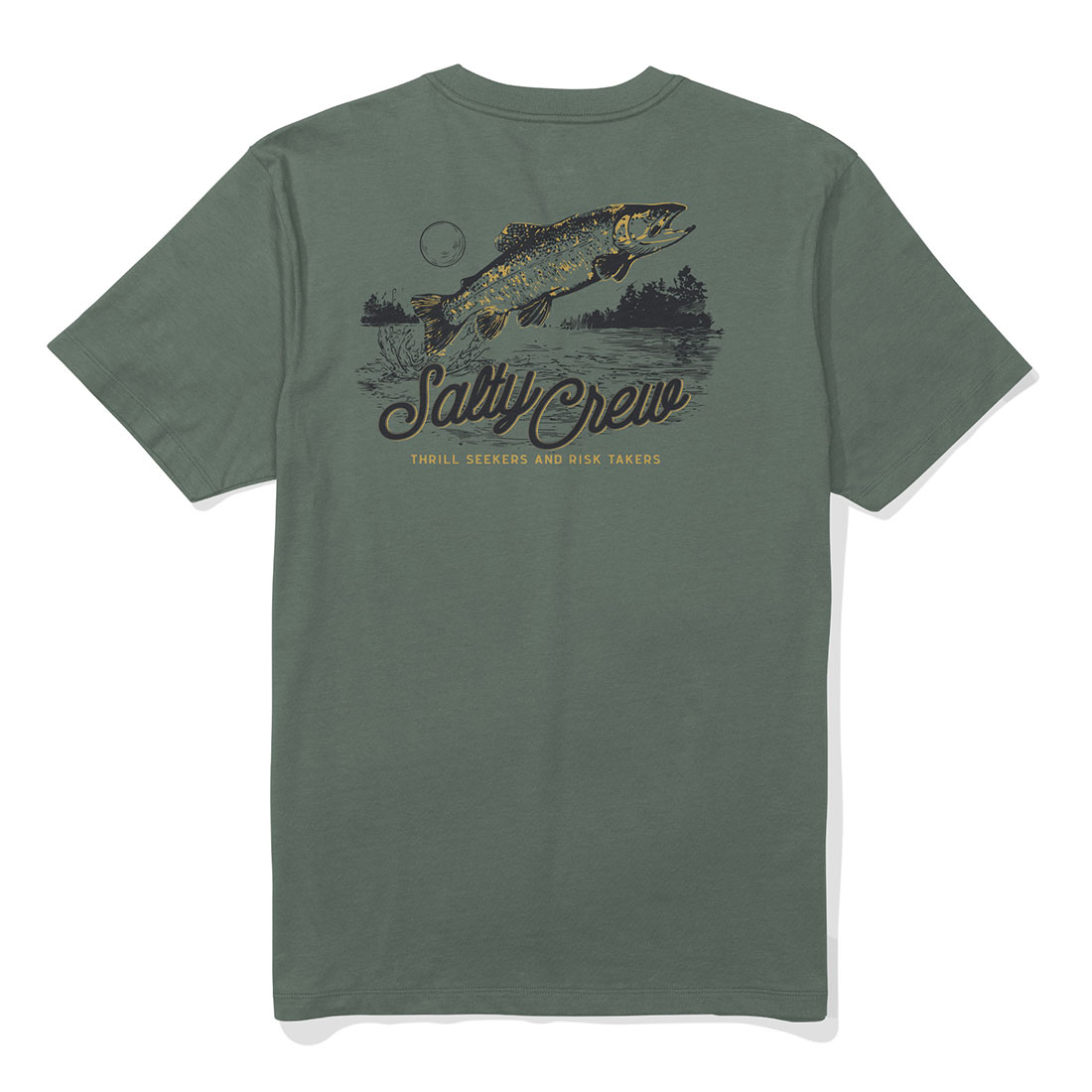 Salty Crew T-Shirt - Fish Fest Laurel Wreath