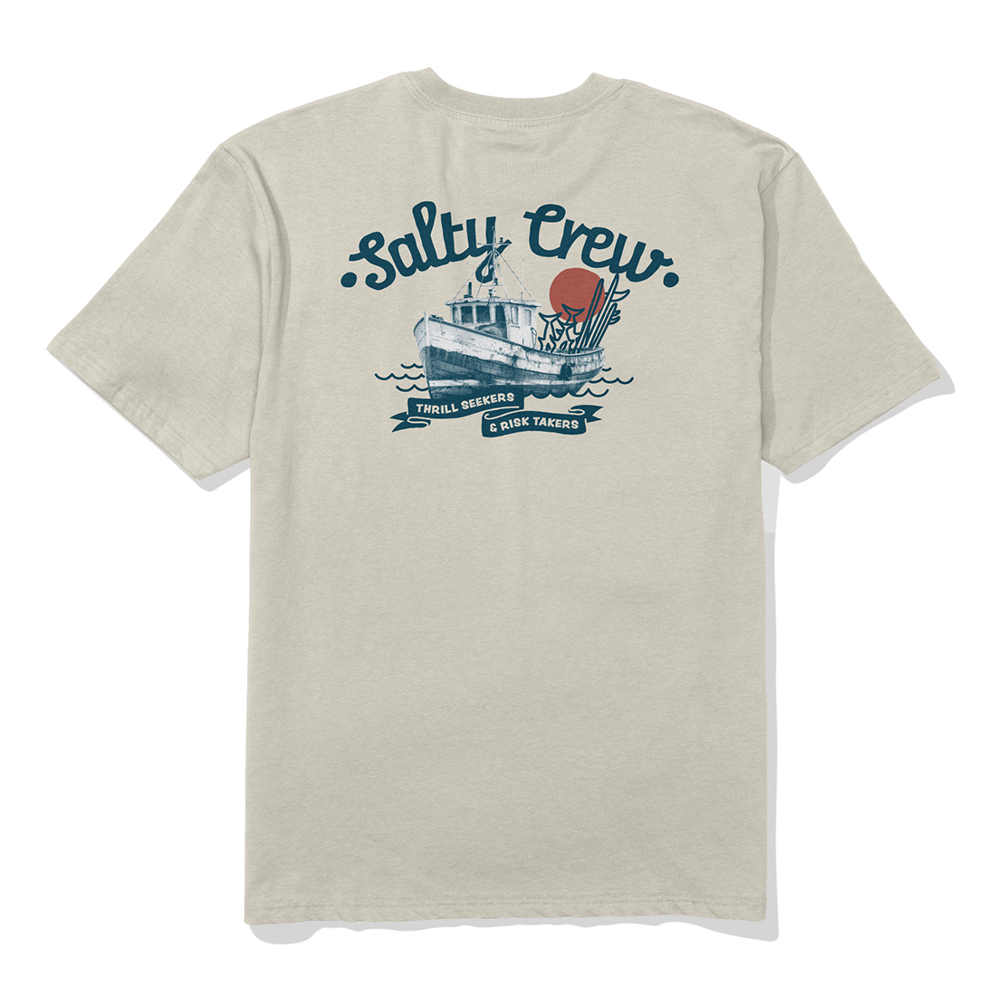 Salty Crew T-Shirt - Hauler Classic Moonbeam