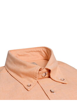 Skjorta  +8 cm extra lång ärm och bål. Orange.  Oscar Of Sweden 