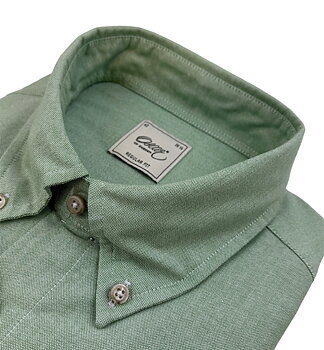 Skjorta  +8 cm extra lång ärm och bål. Grön.  Oscar Of Sweden 