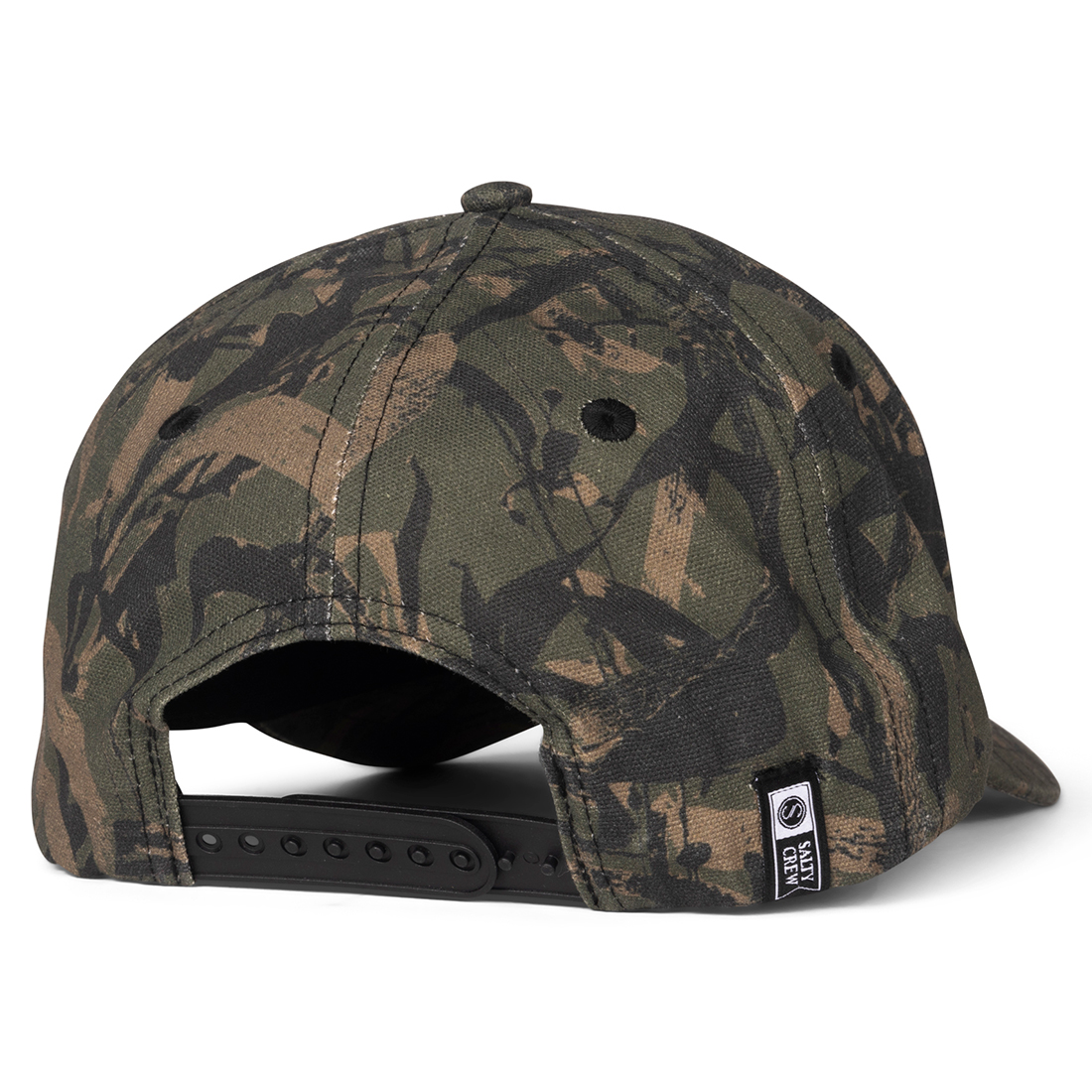 Salty Crew Cap - Upstream Strapback Olive Camo - 2