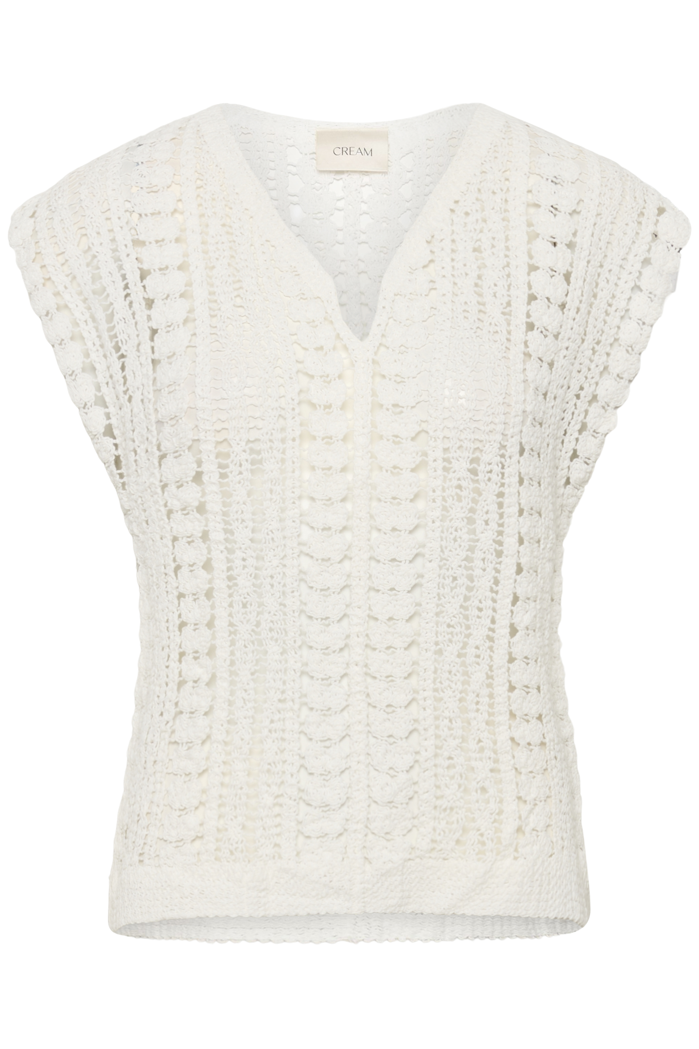 CRTilda Slipover Snow White Stickad väst - 6