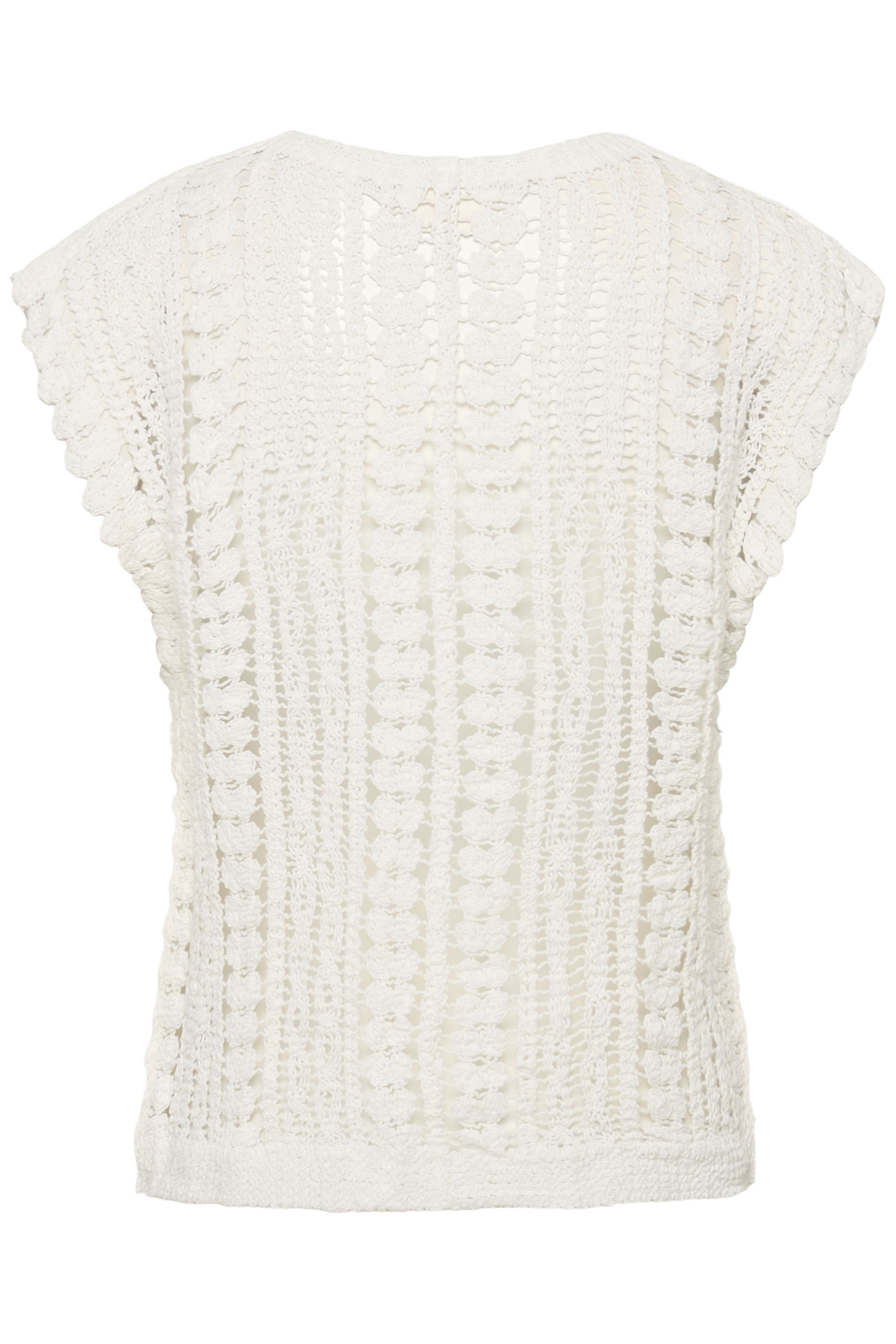 CRTilda Slipover Snow White Stickad väst - 5
