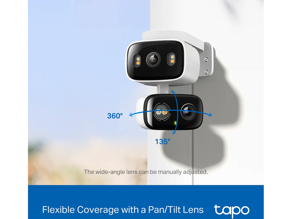 Tapo C246D Dual Lens Pan/Tilt övervakningskamera - 5