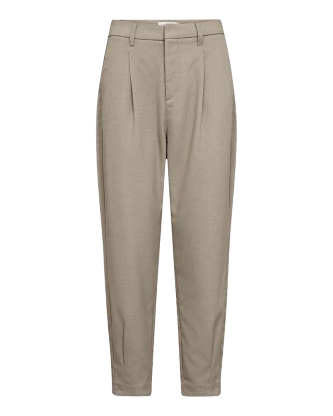 Byxa Tailor dressad hög midja mullvad