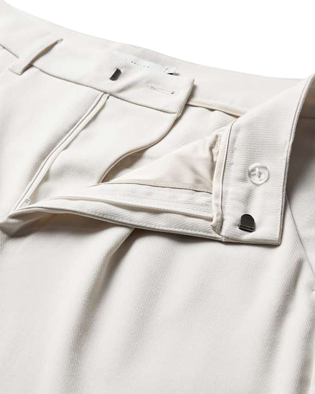 Byxa Tailor dressad hög midja offwhite - 4