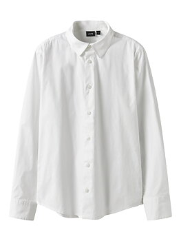 NLMMORTEN LS SLIM SHIRT Bright White