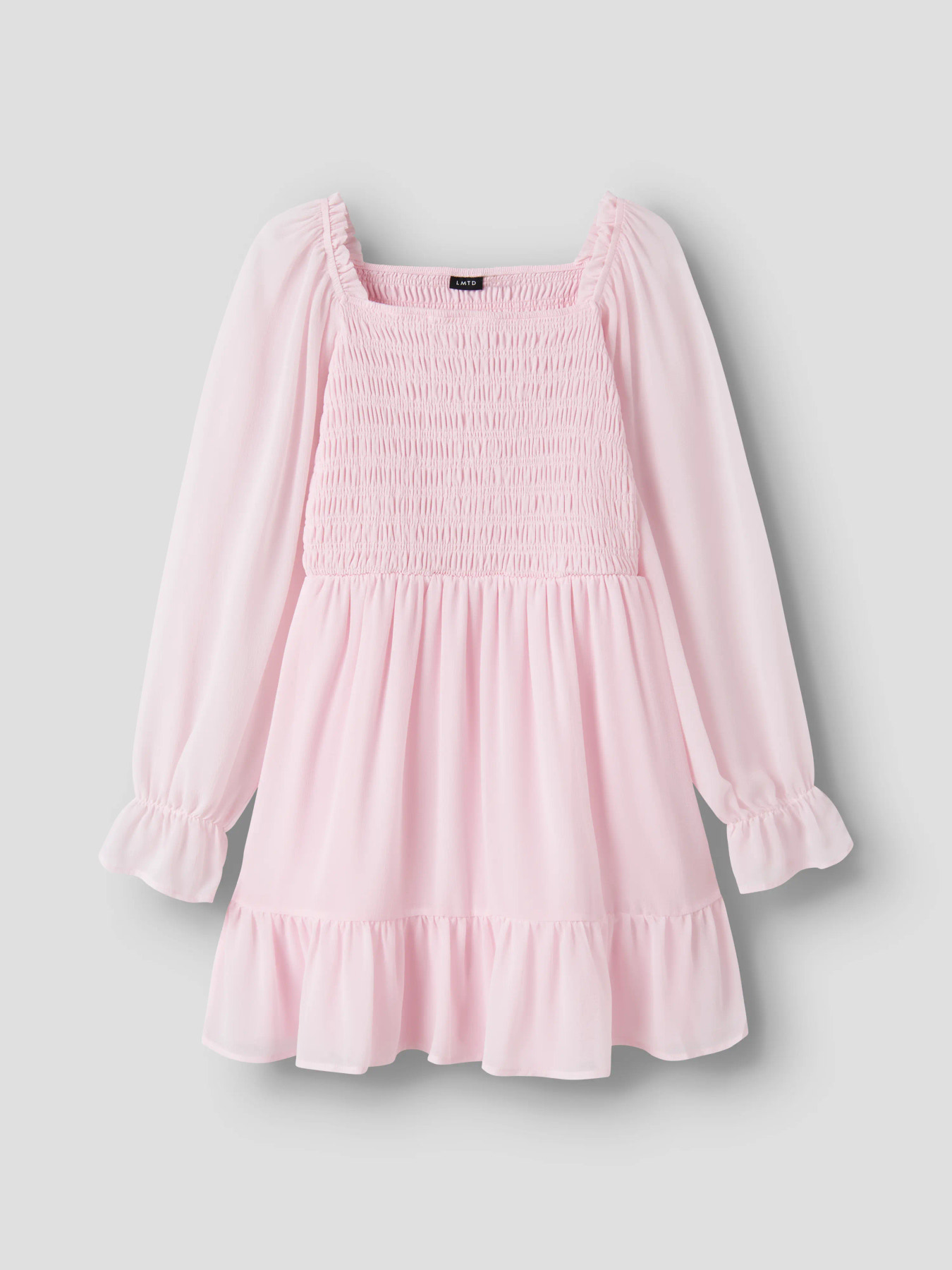 NLFHEAVE LS SHORT DRESS Pink Marshmallow SOLID - 2