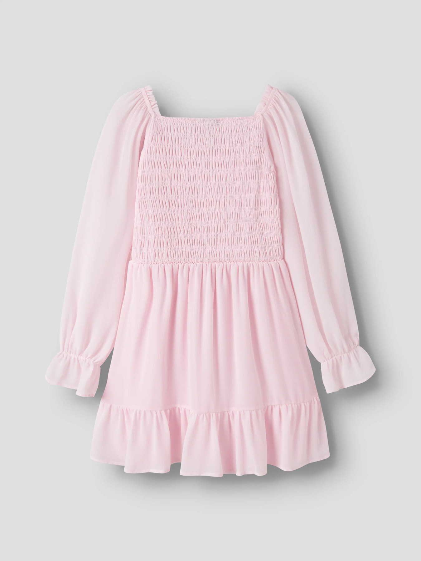 NLFHEAVE LS SHORT DRESS Pink Marshmallow SOLID - 3