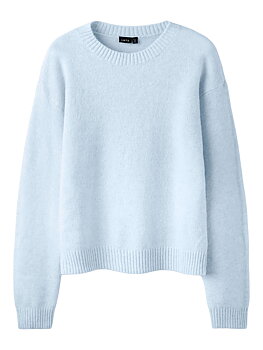 NLFBYNT LS SHORT KNIT Ice Water