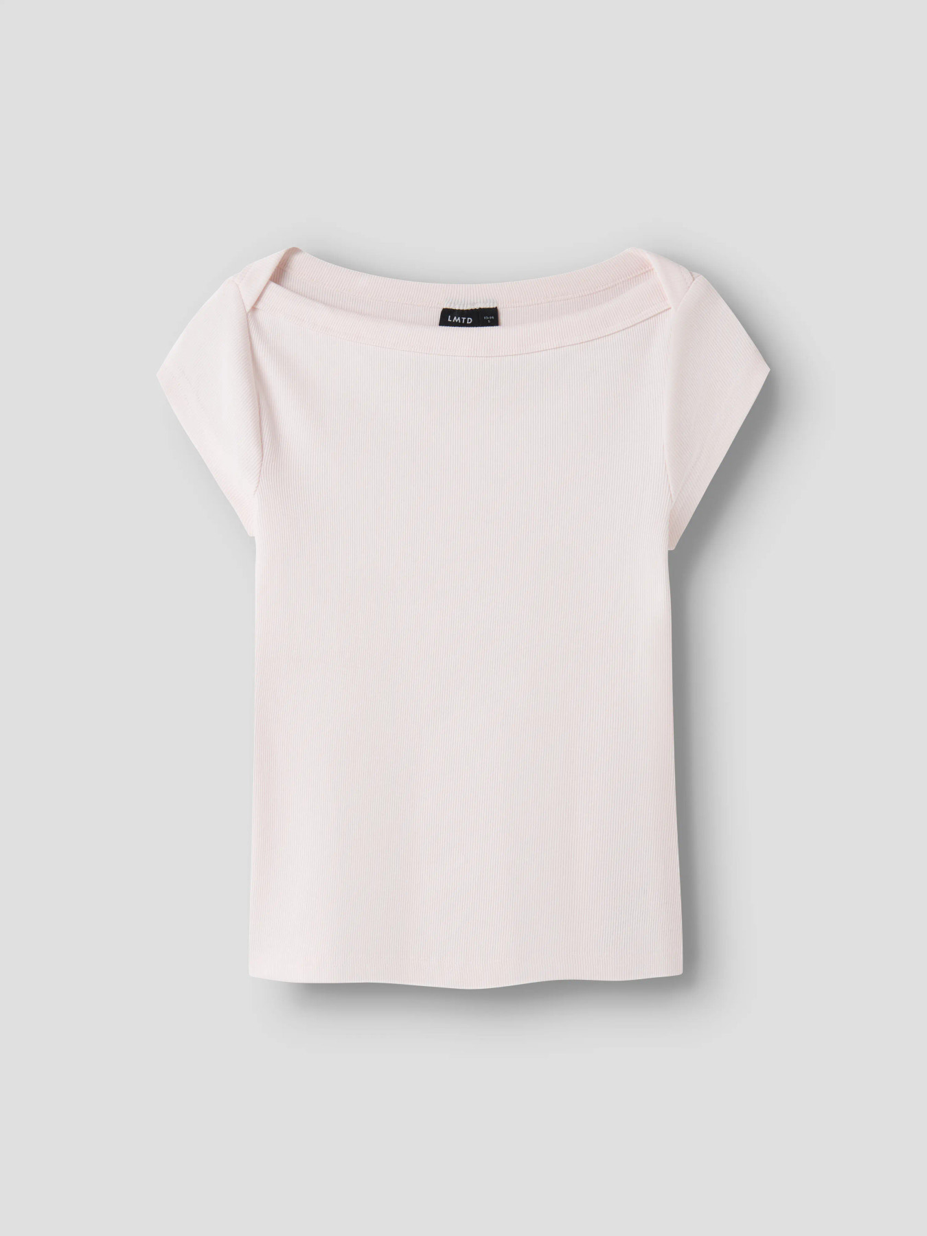 NLFKANA SS SHORT BOATNECK TOP Pink Marshmallow - 2