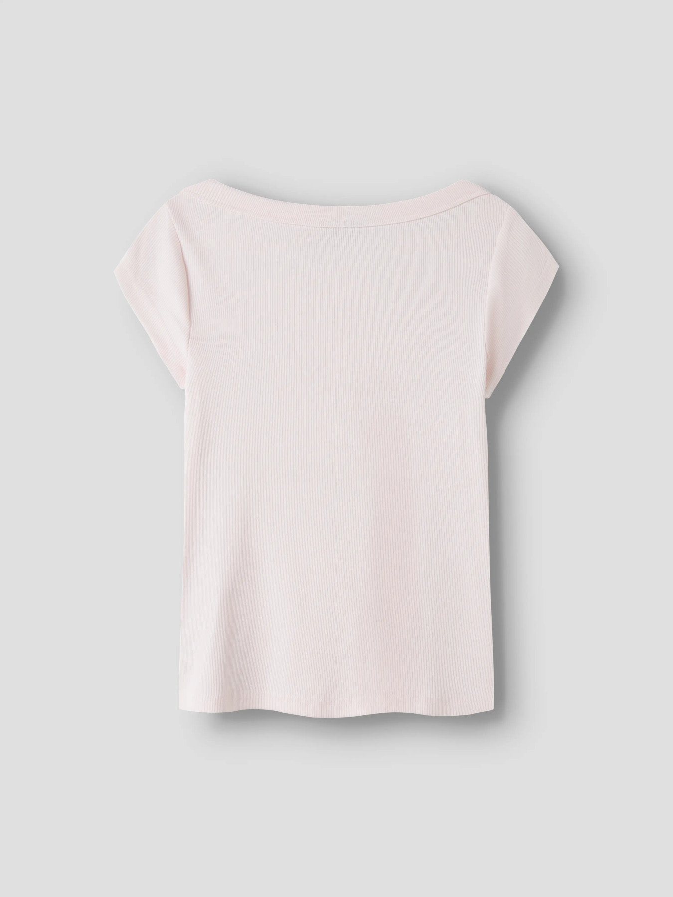 NLFKANA SS SHORT BOATNECK TOP Pink Marshmallow - 3