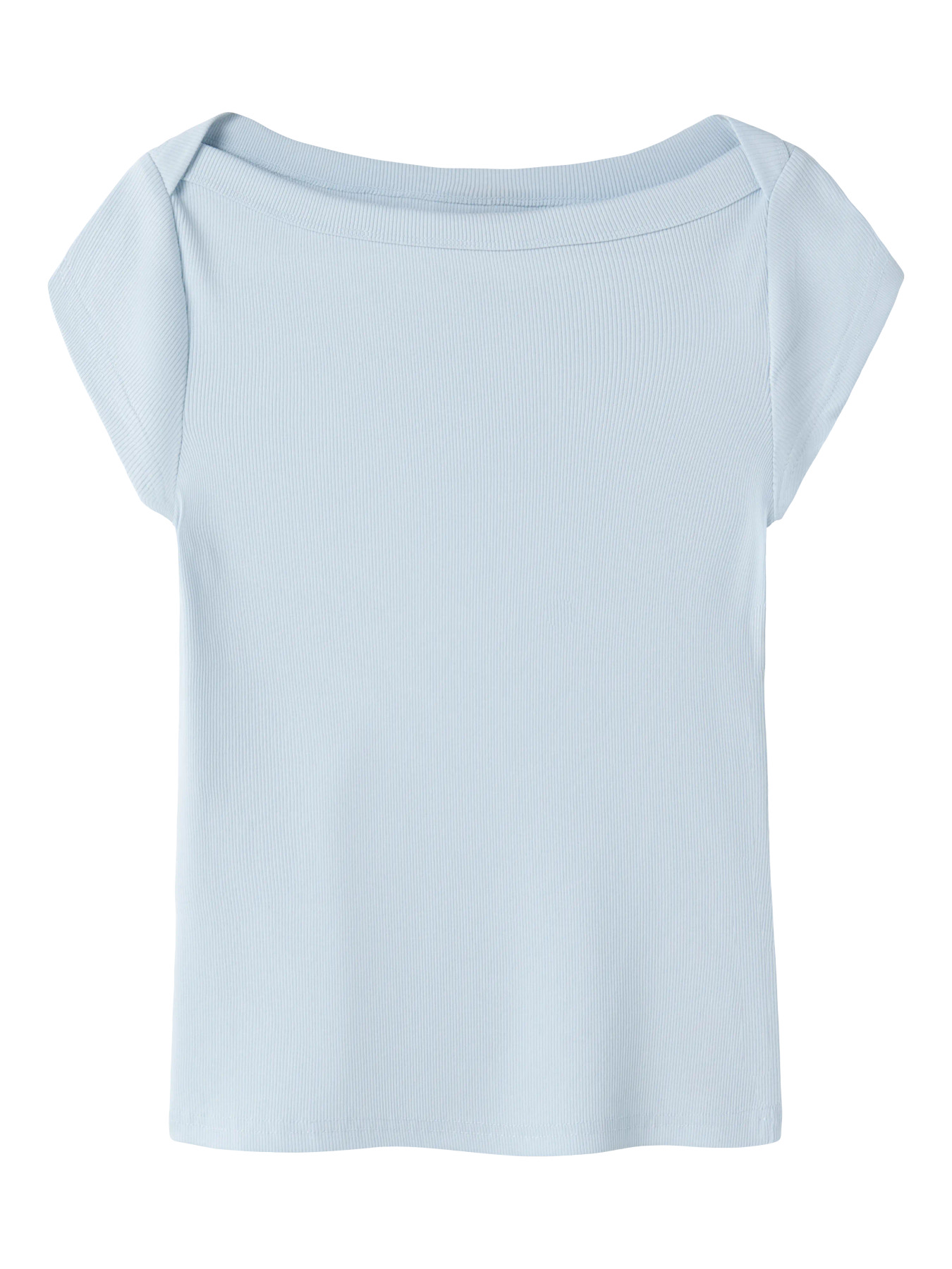NLFKANA SS SHORT BOATNECK TOP Ice Water