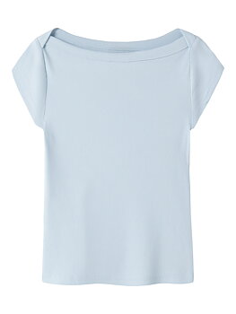 NLFKANA SS SHORT BOATNECK TOP Ice Water