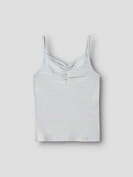NLFSEHER SL SHORT STRAP TOP Ice Water White