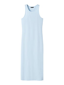 NLFHINAJA SL LONG SOLID TANK DRESS Ice Water