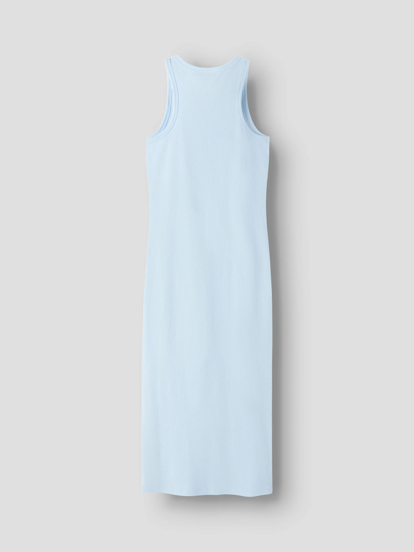 NLFHINAJA SL LONG SOLID TANK DRESS Ice Water - 3