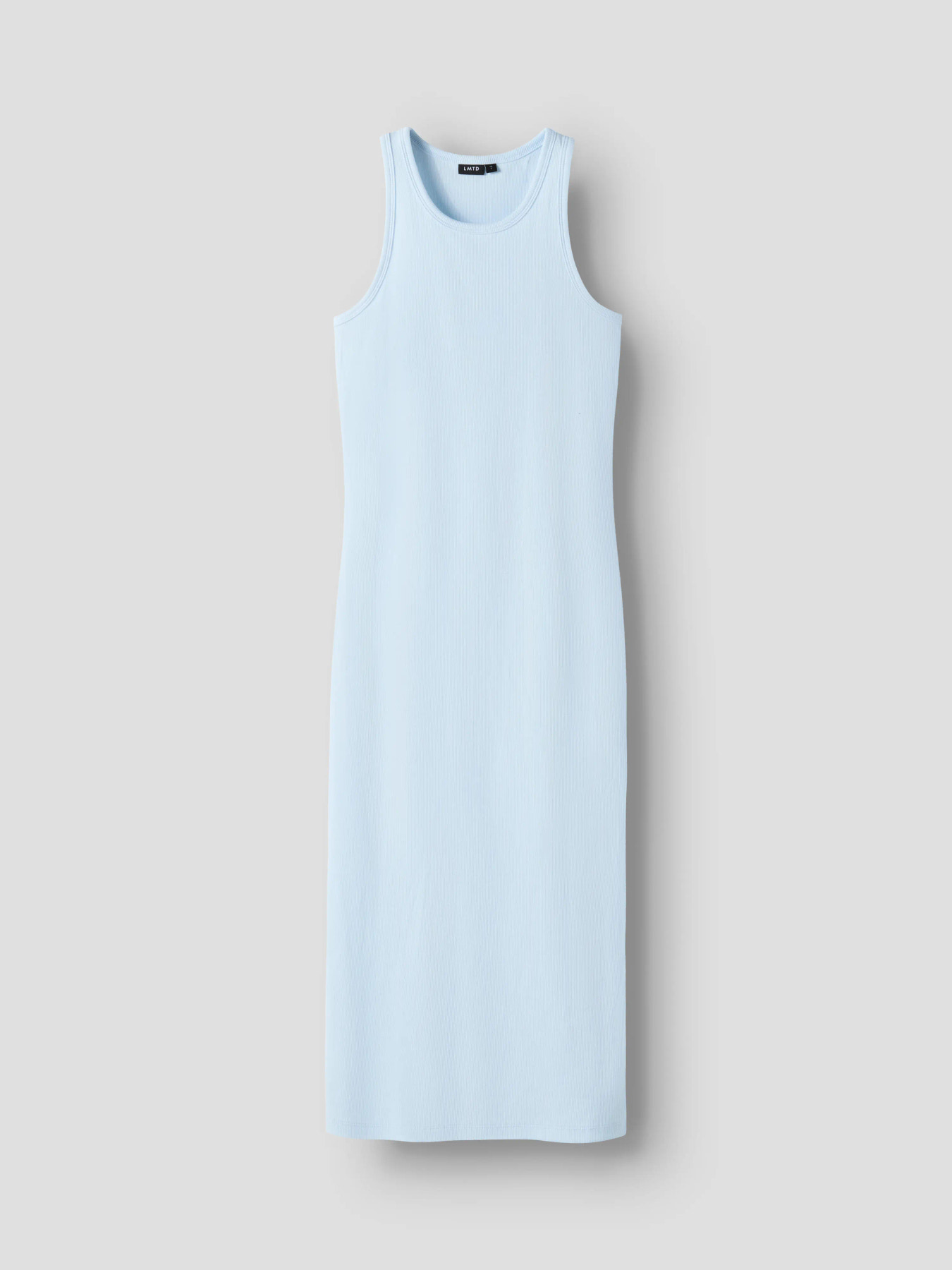 NLFHINAJA SL LONG SOLID TANK DRESS Ice Water - 2