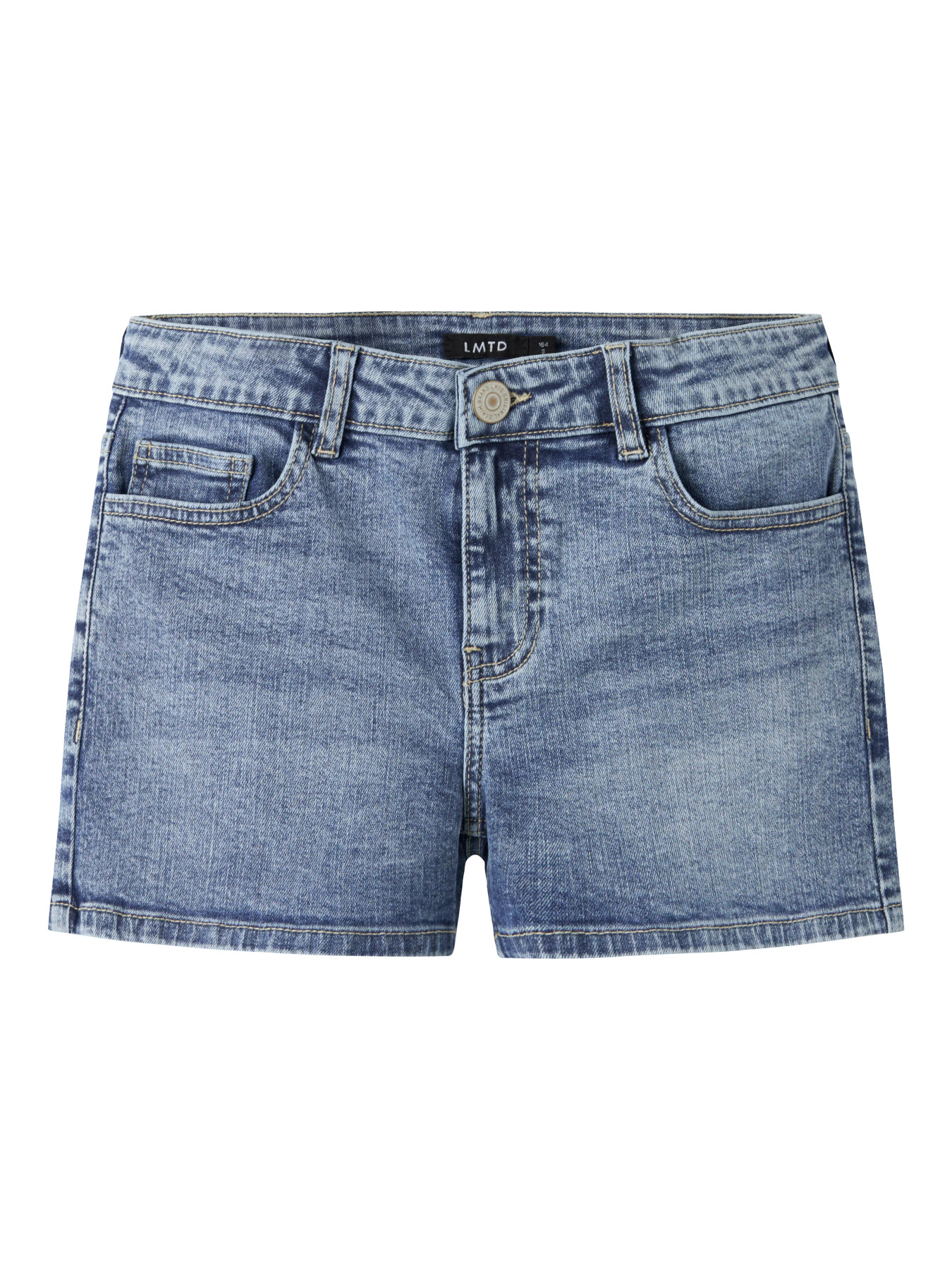 NLFBLI DNM LW FLAP SHORTS Medium Blue Denim