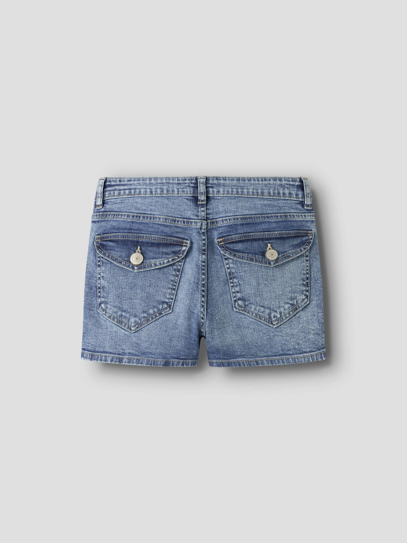 NLFBLI DNM LW FLAP SHORTS Medium Blue Denim - 3