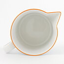 Signe Persson-Melin (Primeur 1978) Blue Classic Creamer with Terracotta Border 11/7 cm