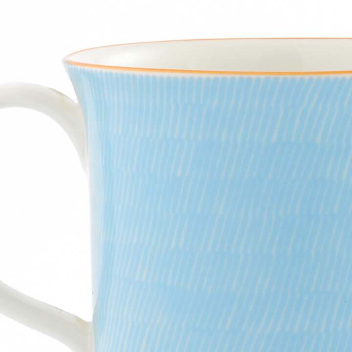 Signe Persson-Melin (Primeur 1978) Blue Classic Creamer with Terracotta Border 11/7 cm