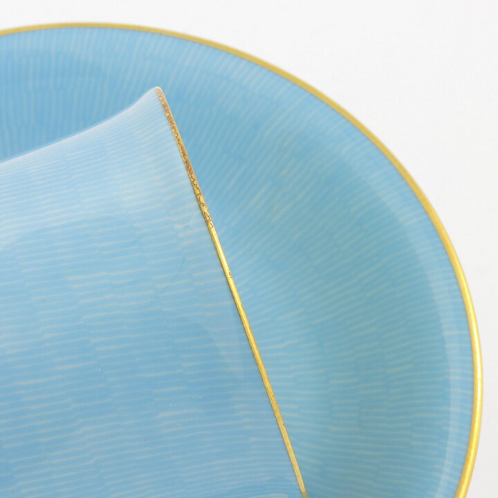 Signe Persson-Melin (Primeur 1978) Blue Classic Coffee Cup with Golden Border 9 cm  [Sample Images]