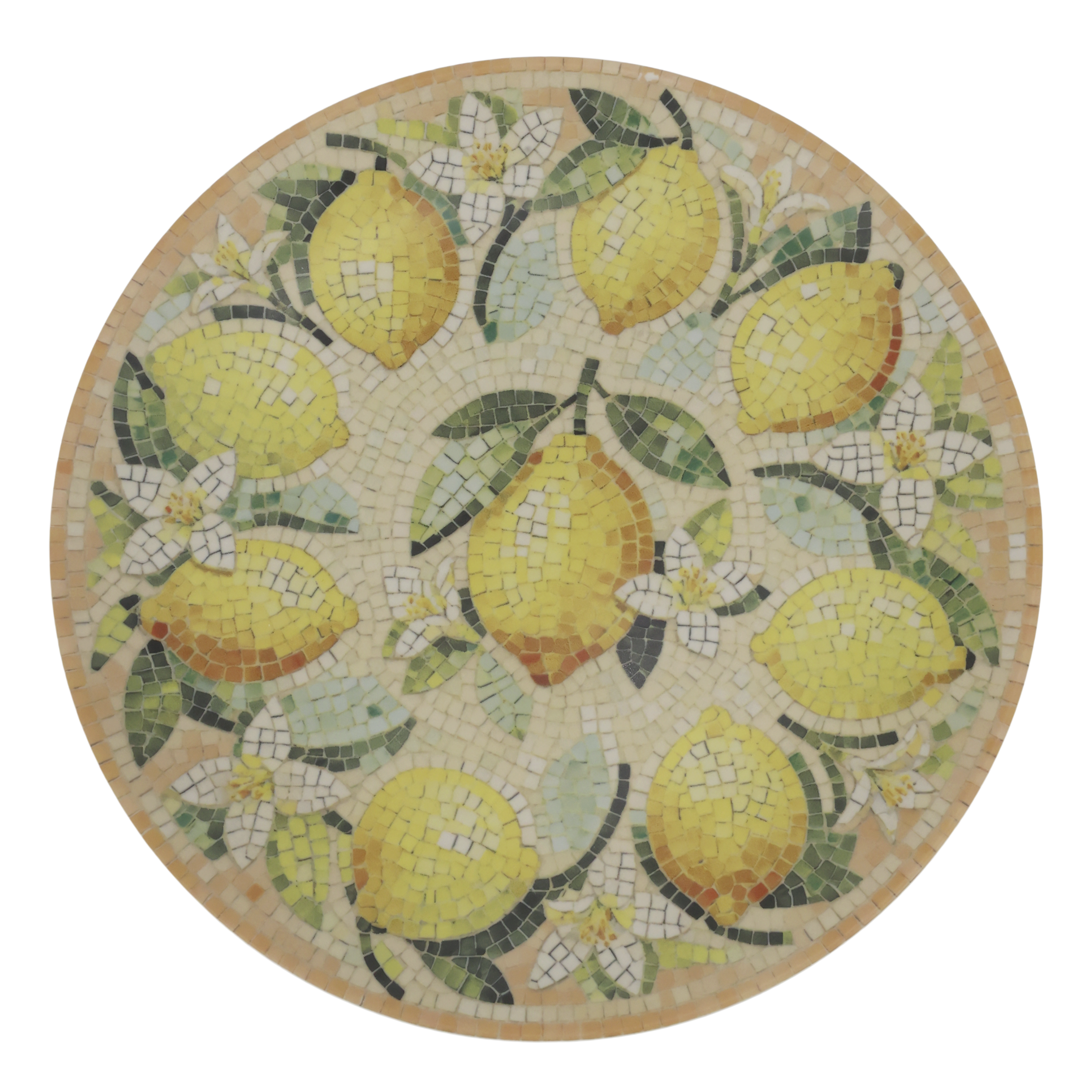 FAT MOSAIK - CITRONER/CREME/GRÖN