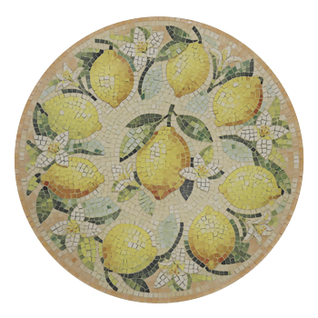 FAT MOSAIK - CITRONER/CREME/GRÖN