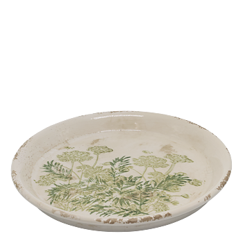 FAT BLOMSTER - VIT/GRÖN