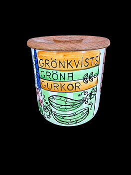 JIE, Gantofta, Anita Nylund, "Söta Susies Syltbod" from the series bär lilla stad, jar with lid