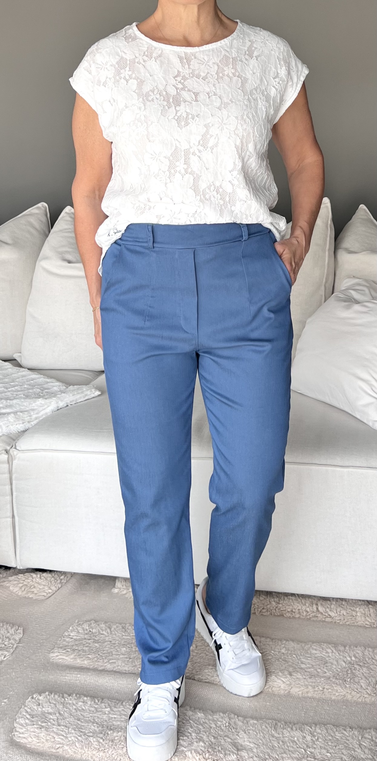 Marta Stretchbyxa Kendra Ljus Denim - 3