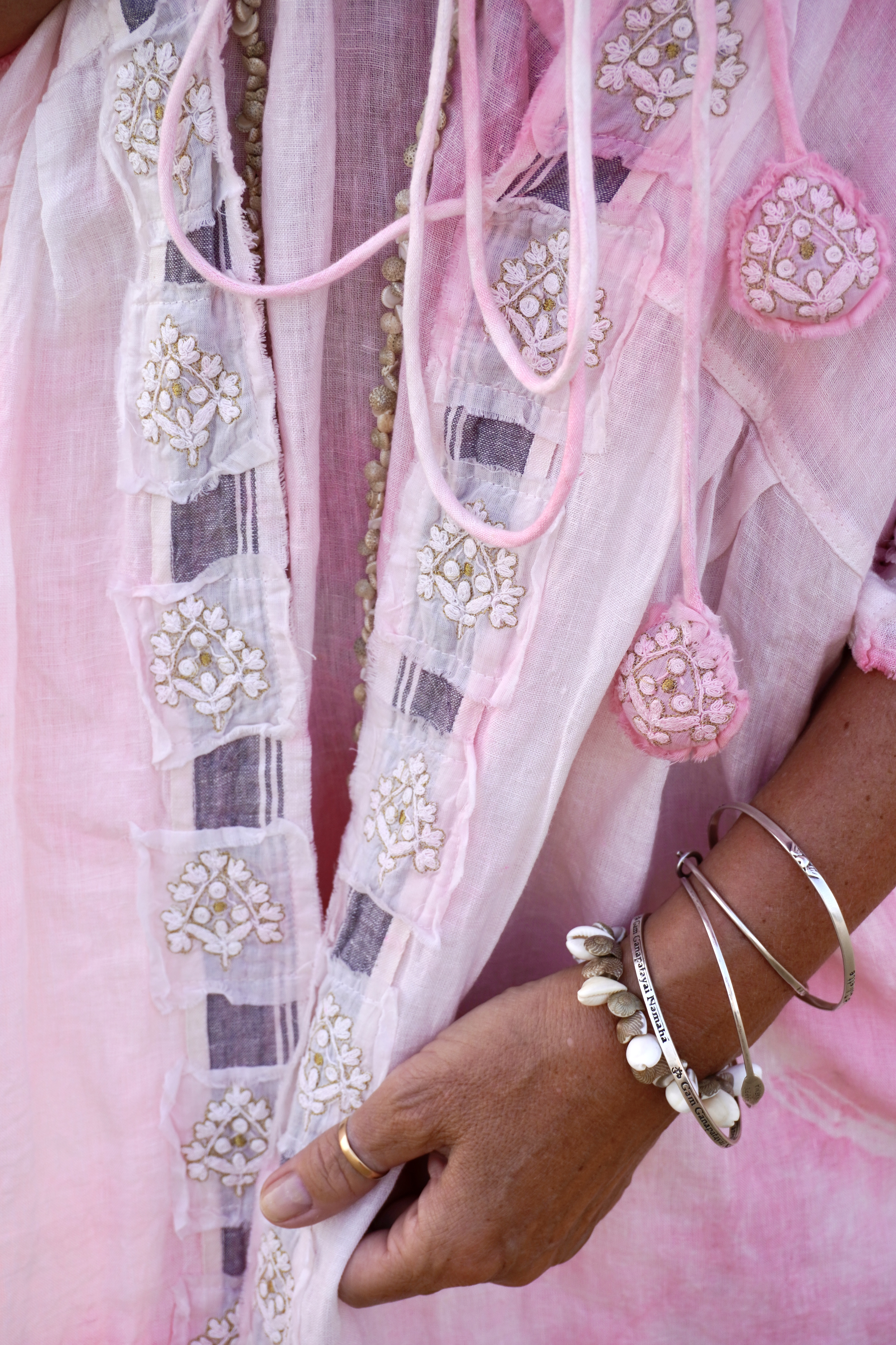 POPPY LISA LINEN KIMONO  PINK MALIBU  - 6