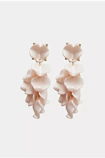 Bow 19 - Leaf  Earrings Mini Light Pink
