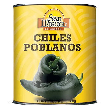 San Miguel Poblano Whole Peppers 780g