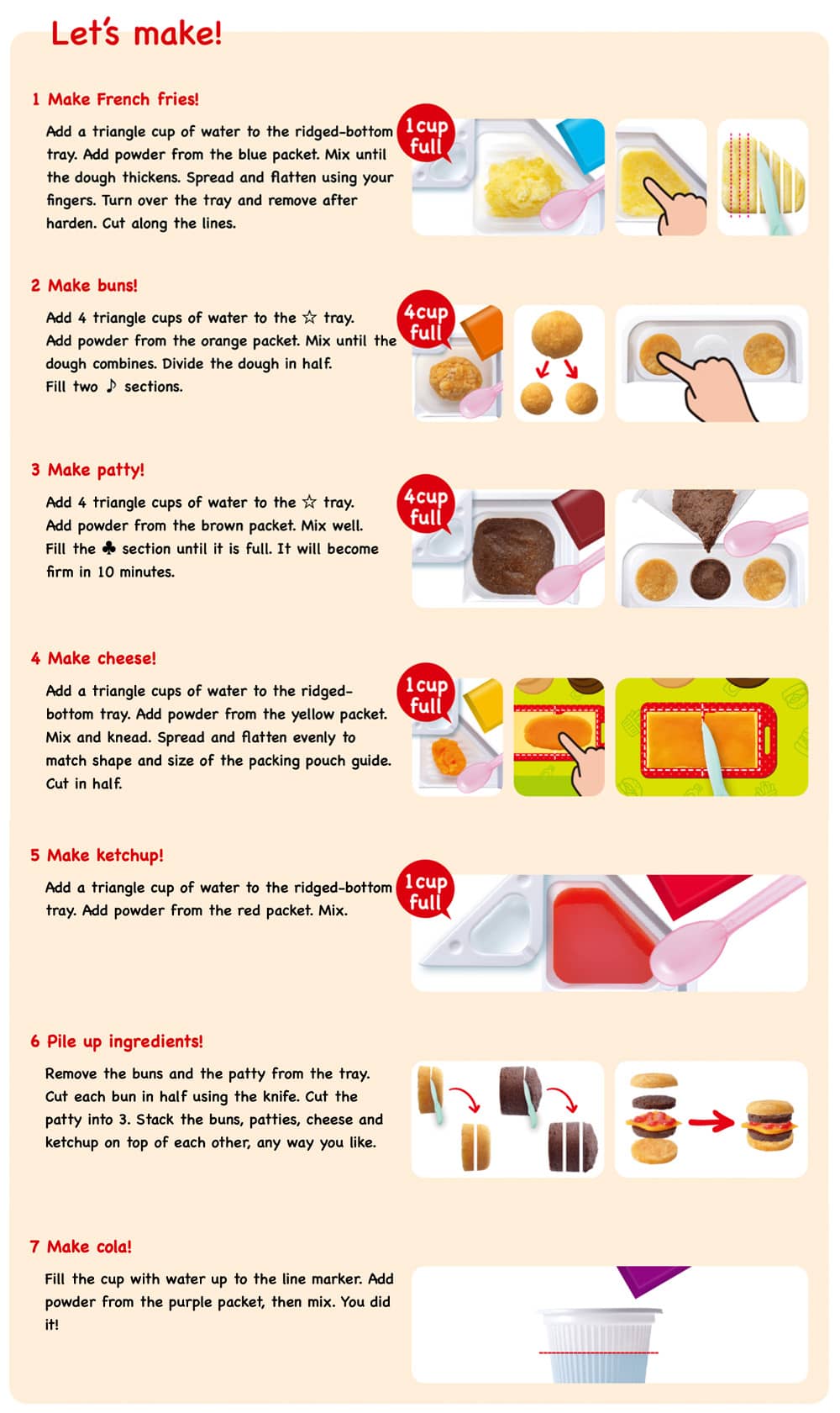 DIY Kracie Hamburger Kit 10st - 6