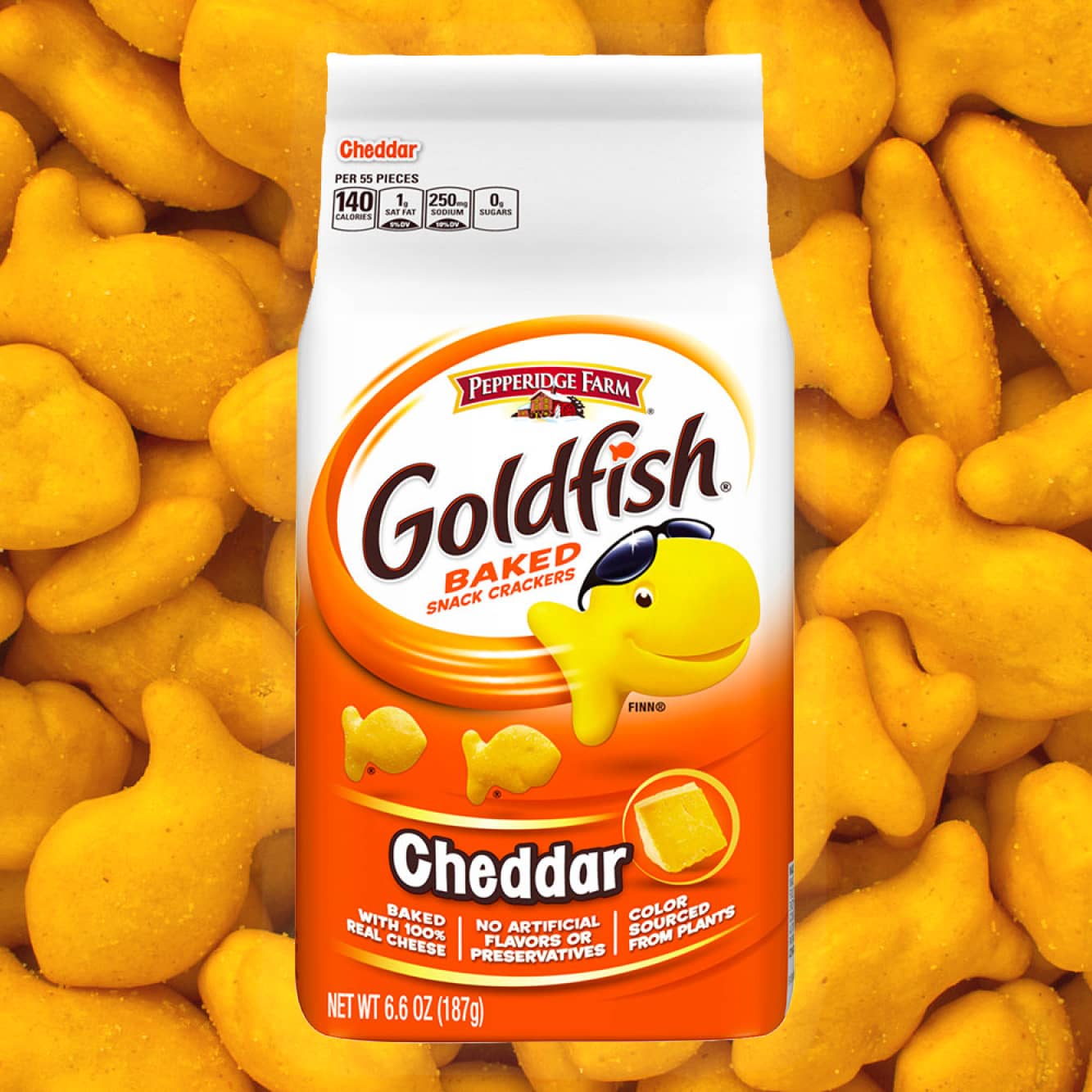 Pepperidge Farm Goldfish Crackers Cheddar 187g - 2
