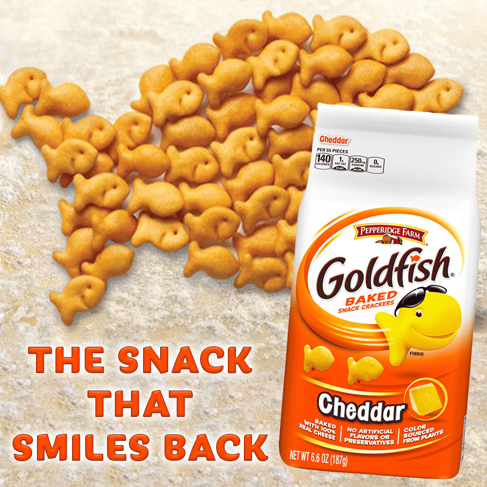 Pepperidge Farm Goldfish Crackers Cheddar 187g - 3