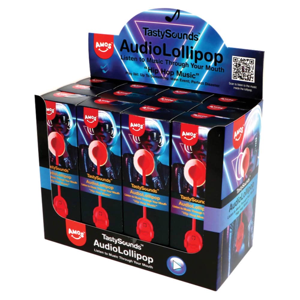 TastySounds Strawberry Audio Lollipop Hip Hop 16g - 3