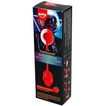 TastySounds Strawberry Audio Lollipop Hip Hop 16g