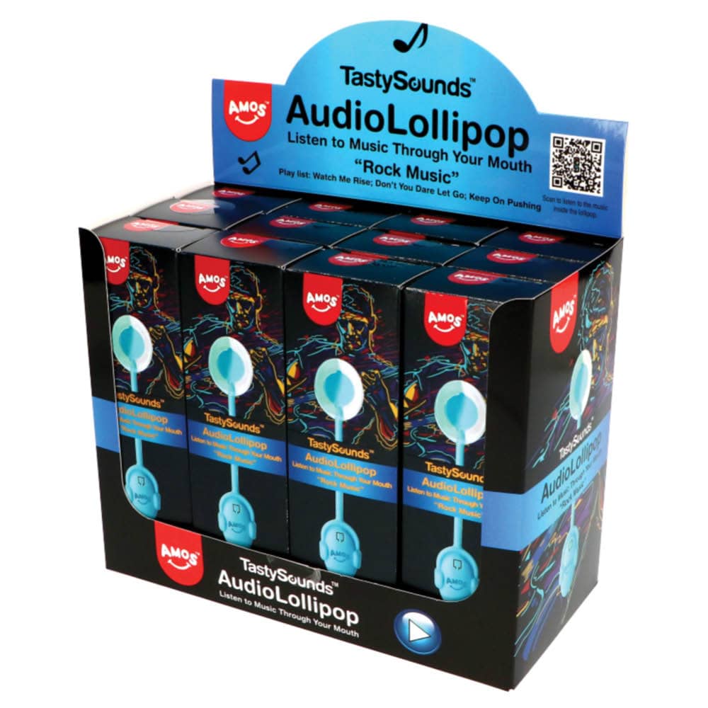 TastySounds Blueberry Audio Lollipop Rock 16g - 2