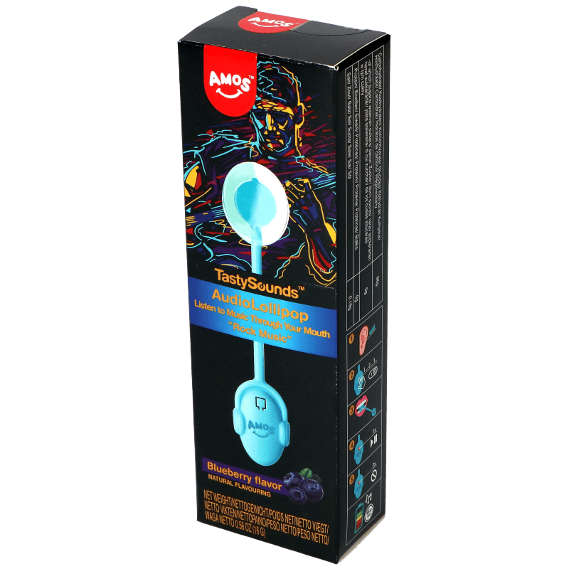 TastySounds Blueberry Audio Lollipop Rock 16g