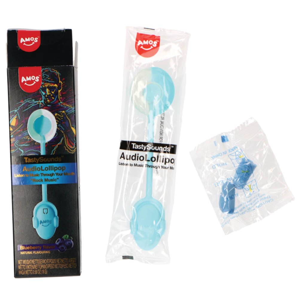 TastySounds Blueberry Audio Lollipop Rock 16g - 3