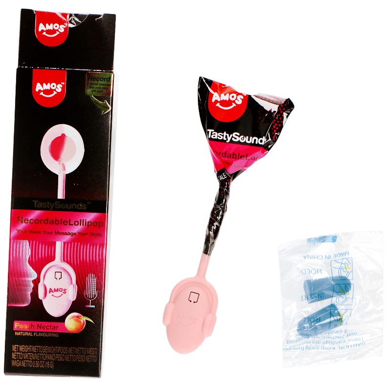 TastySounds Peach Audio Lollipop Recordable 16g - 3