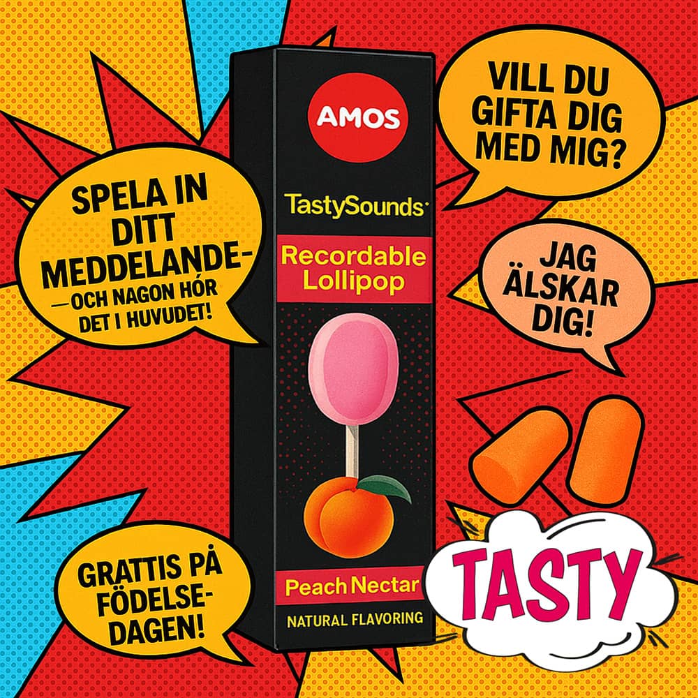 TastySounds Peach Audio Lollipop Recordable 16g - 4